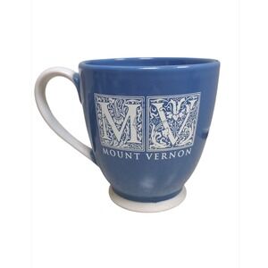 Mount Vernon Blue Coffee Mug Cup‎ MV Logo Souvenir Giftware